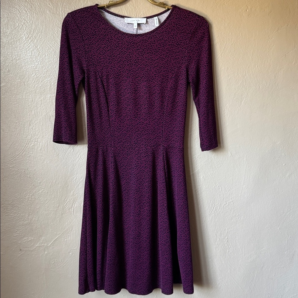 Lark & Ro Fit and Flare Printed Dress Size XS